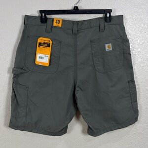 Carhartt Men's Cargo Work Shorts in Gray,Size 40,Loose Fit Canvas Utility work